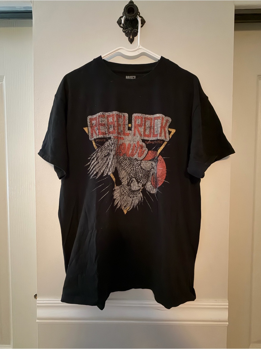 Black Rebel Rock Eagle Graphic Short-Sleeve Tee